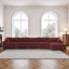 Canapé modulaire réversible 5 pièces en fausse fourrure de lapin-2124902532-2124902586