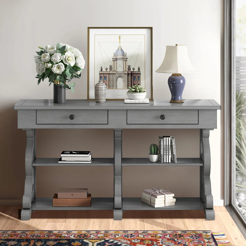 Console simple de style nordique, Gris