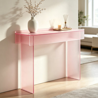 Table console intégrée en acrylique