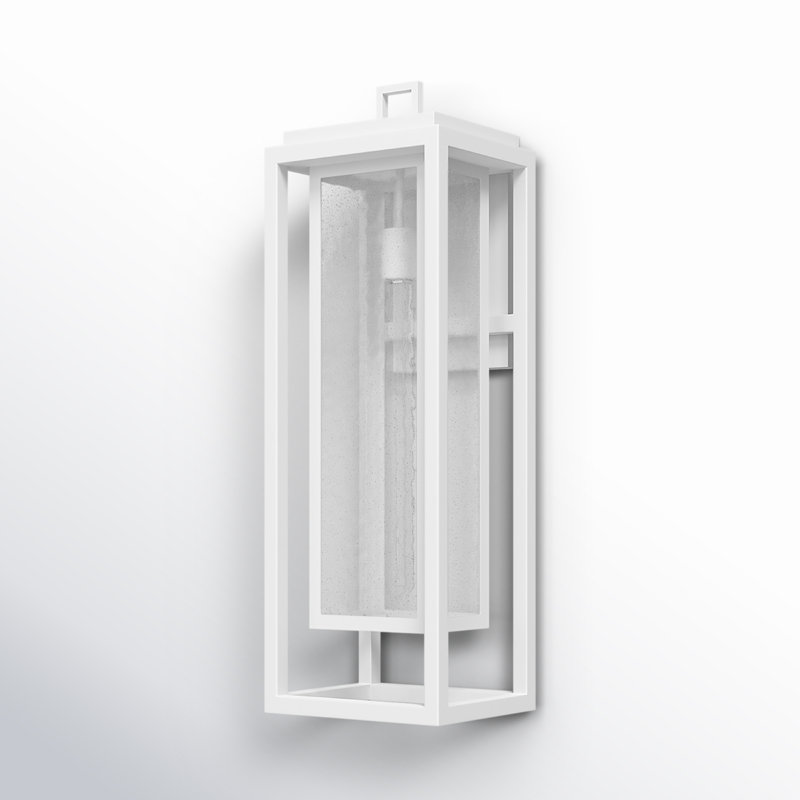 Wall Light, Textured White, 27" H x 9" W x 8.5" D