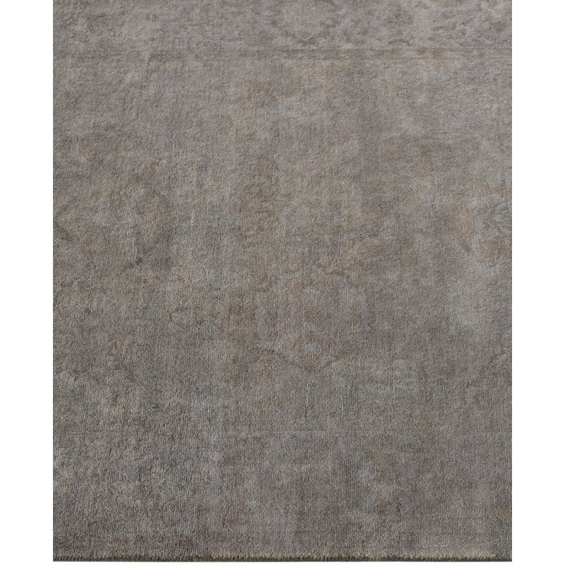 Overdyed Hand-Knotted Wool Modern-Contemporary Brown Area Rug 3' 1" x 5' 0"