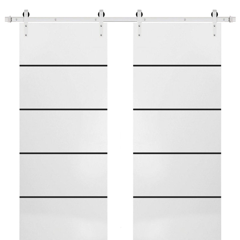 Finition en bois massif manufacturé, Satin blanc, 72 po x 96 po