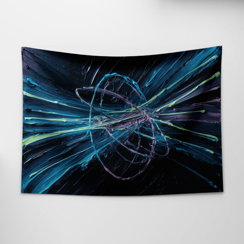 Tapisserie murale Sci Fi Atomic, 68 po x 80 po
