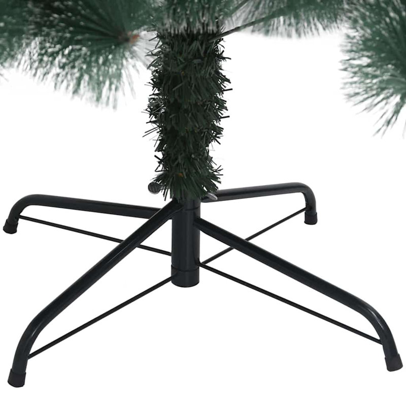 Artificial Pre-lit Christmas Tree with Ball Set, Silver, 3.94' H