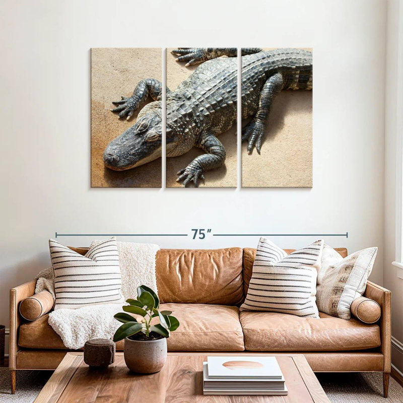 Alligator, 36" H x 57" W