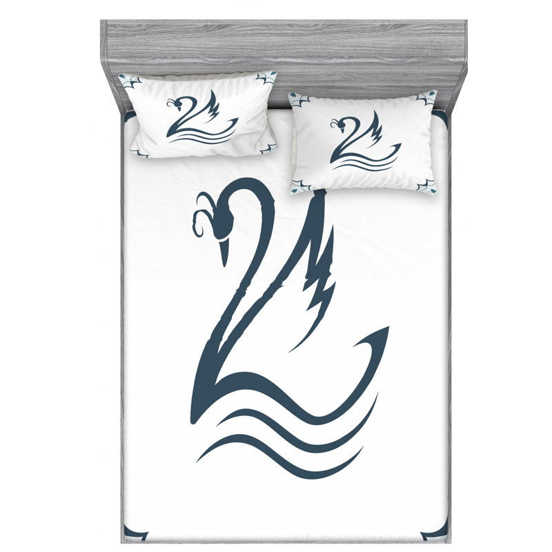 Microfiber Sheet Set, Twin Sheet Set with Fitted Sheet