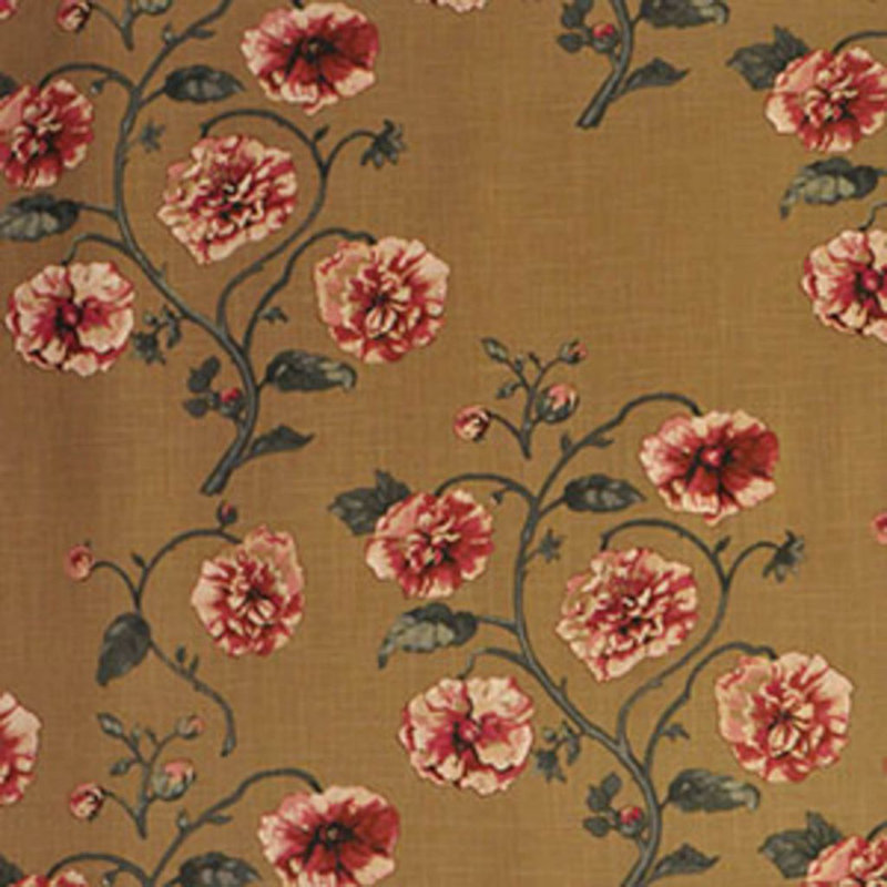 Tissu floral Luxe, Brun pâle