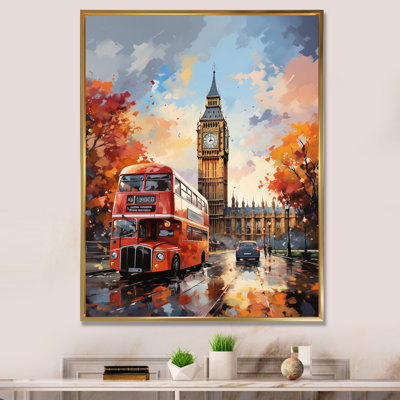 " Peach Red City London Popart "