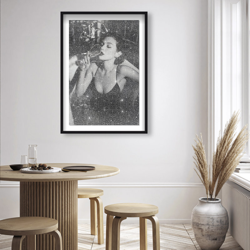 Darkened Glow Print by Oliver Gal, 31.5"H x 46.5"W, Black Shadowbox