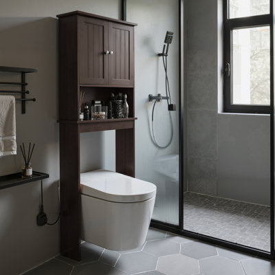63'' H Freestanding Over The Toilet Storage