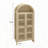 70.28" Tall Arched Kitchen Pantry