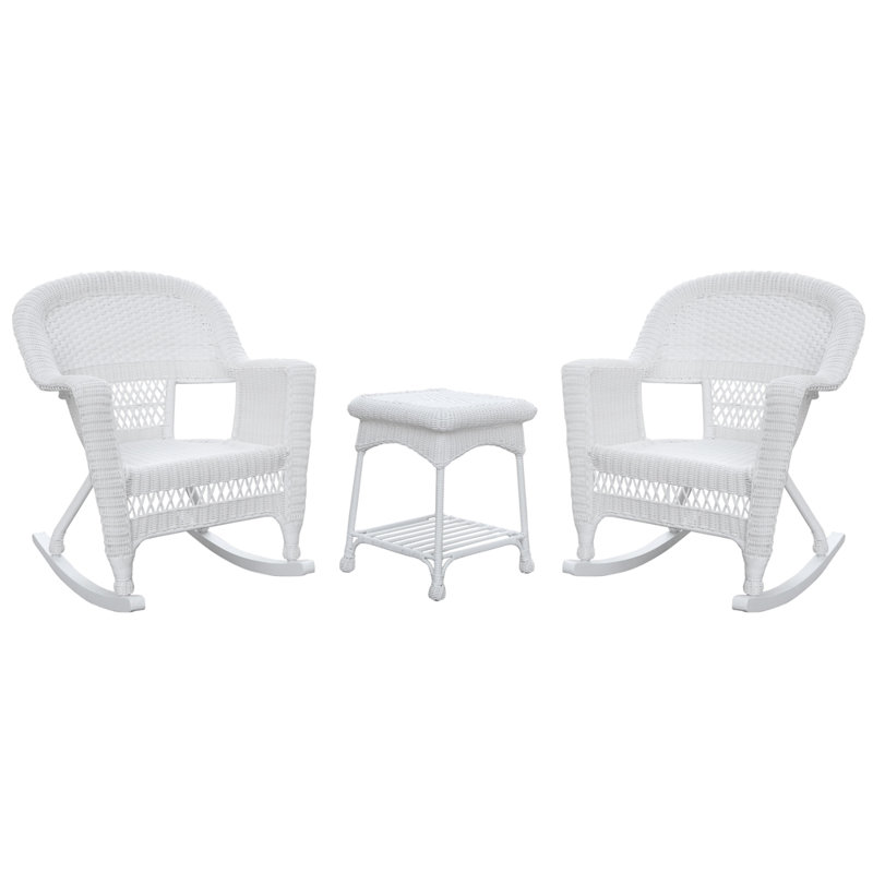 Ensemble de conversation 3 pièces Starner, Pas de coussin, Blanc