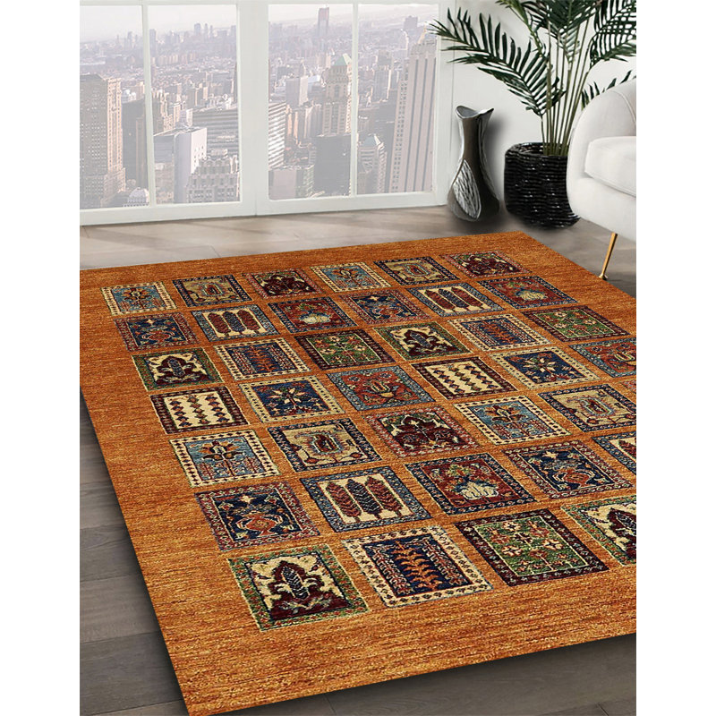 Tapis abstrait moderne 609, Carré 5 pi