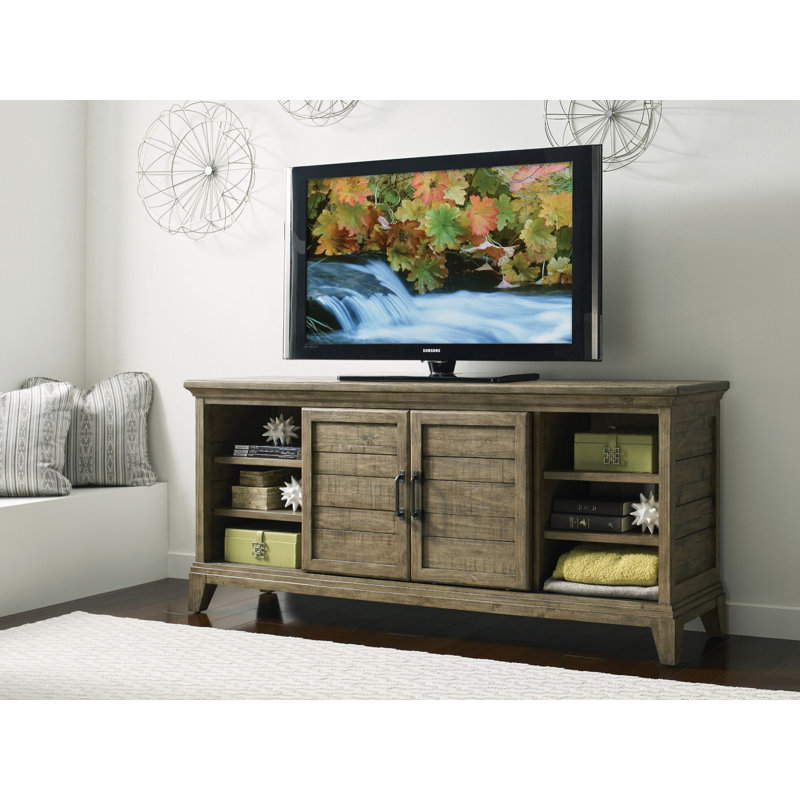 Meuble télé en bois massif pour téléviseur de 50 po ou moins Antietam, H 32 po x l 72 po x P 18 po