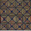 Antique Allover Geometric Wool Hooked - Loop Pile Multicolor Jewel Tones 1900s Rug