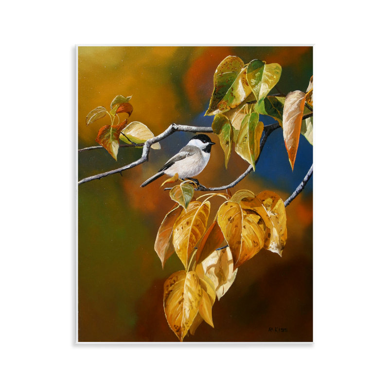 Art mural "Chickadee on Branch" par Andrew Kiss