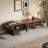 Solid wood mediaeval style TV stand-108297097