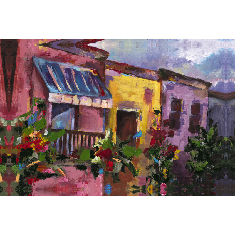 Home Away From Home - Wrapped Canvas Art Prints, 20cm H x 30cm W x 3.8cm D, Red