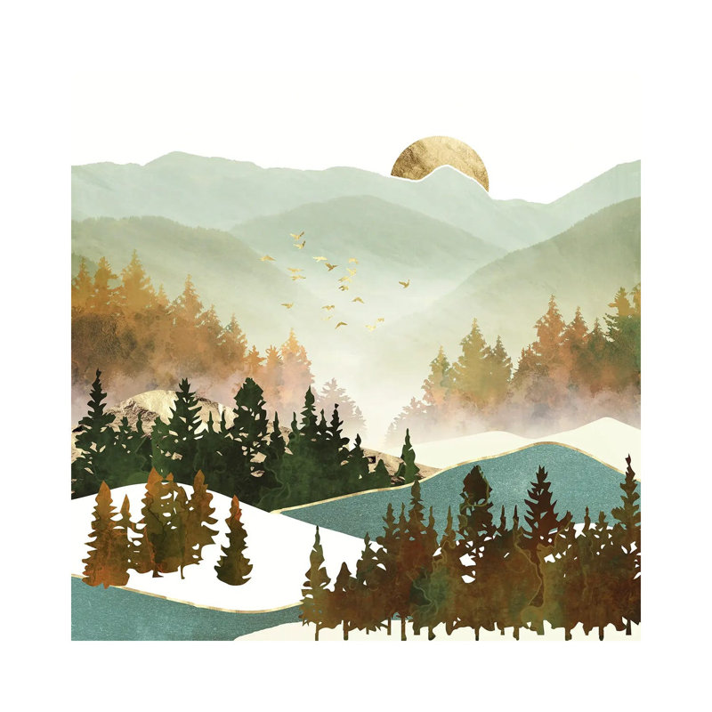 Fall Morning - Print on Canvas, Wrapped Canvas, 66.04 cm H x 66.04 cm W x 1.91 cm D