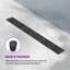 24 po Drain de douche linéaire en acier inoxydable avec couvercle de drain carré noir mat-119465378