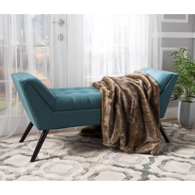 Tabouret de bout de lit en tissu American