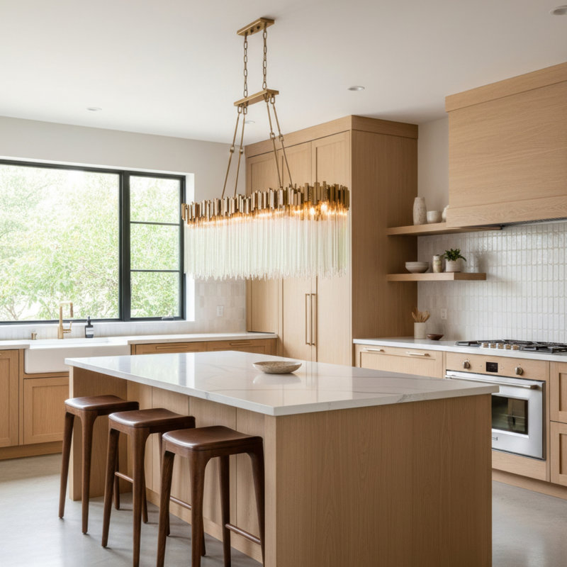 MatrixLinear Pendant, Havana Gold, 10 Lights