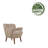 Jeovoni Fabric Accent Chair with Rubberwood Legs-742224966