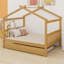 Lit en bois avec couchette-666364084