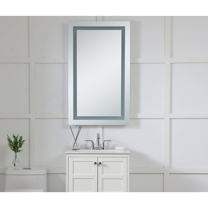 Miroir de salle de bain Kanaya, H 24 po x l 40 po