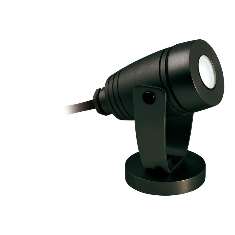 Spike Spot Low Voltage Integrated LED Metal Spotlight, Black