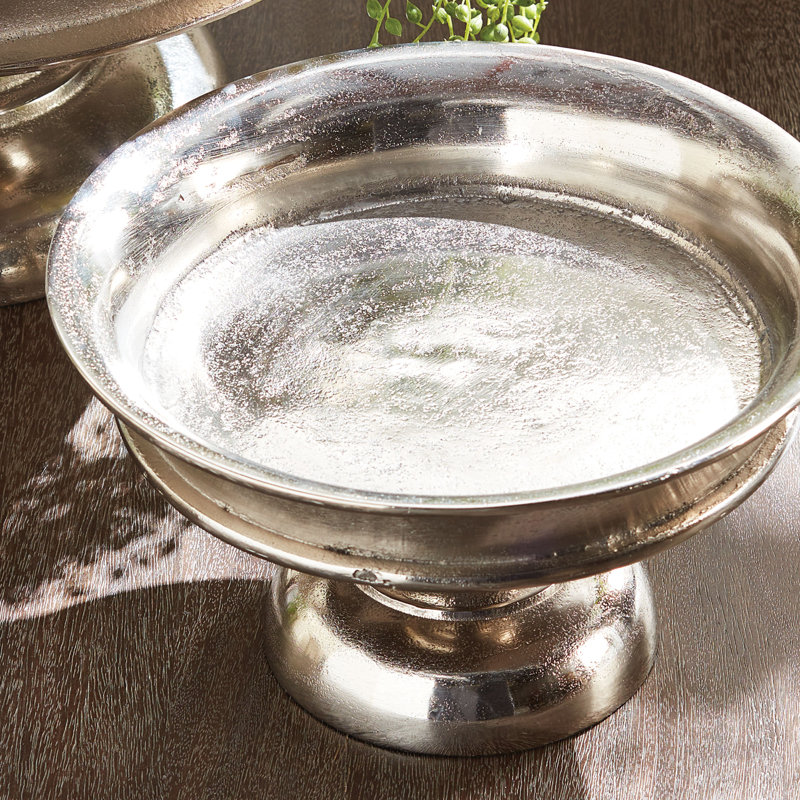 Javonne Aluminum Tray, 12" W x 12" L x 7" H