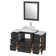 Megara 48'' Single Bathroom Vanity with Engineered Marble Top with Mirror