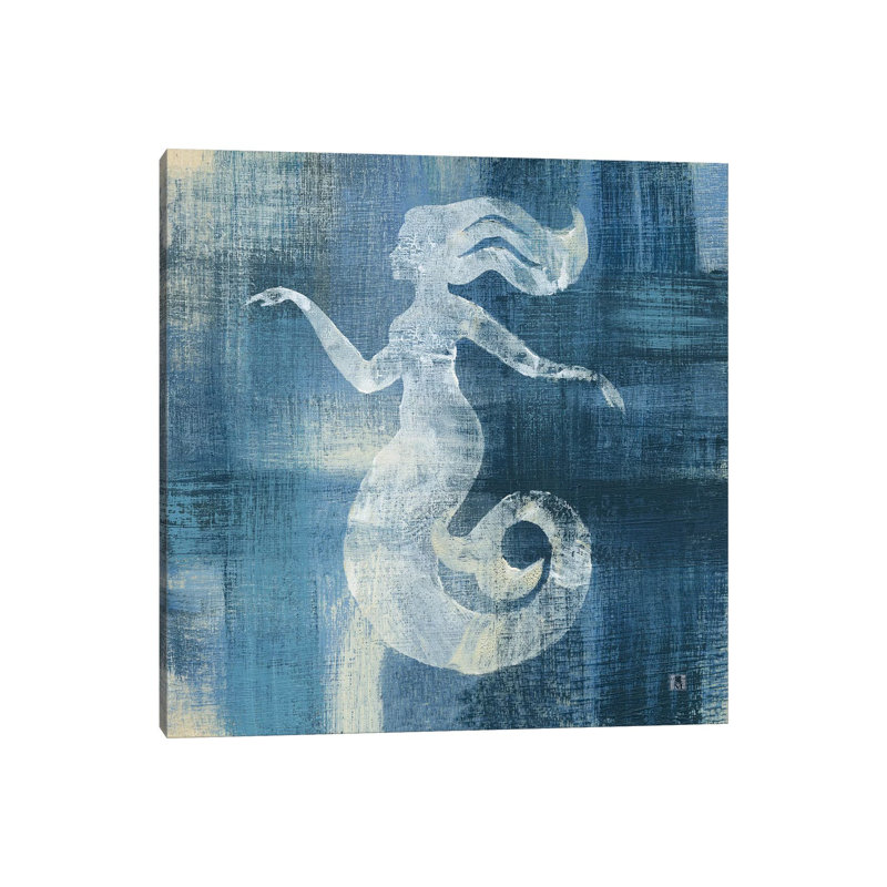 Batik Seas IV by Studio Mousseau - Wrapped Canvas Painting, 30.48 cm H x 30.48 cm W