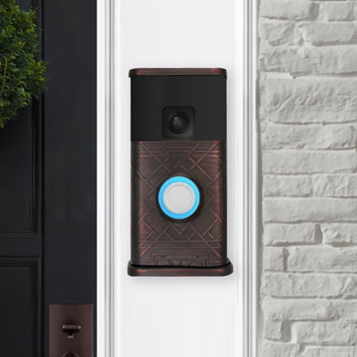 Housse de sonnette vidéo Art Deco - Compatible avec sonnette de porte (2024)