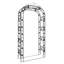 Lark Manor Garden Arch Black 45.7"X17.7"X94.5" Steel