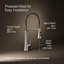 Kohler Tone Single Handle Semi-Professional Pre-Rinse Kitchen Sink Faucet with Three-Function Pull Down Sprayer-828472241
