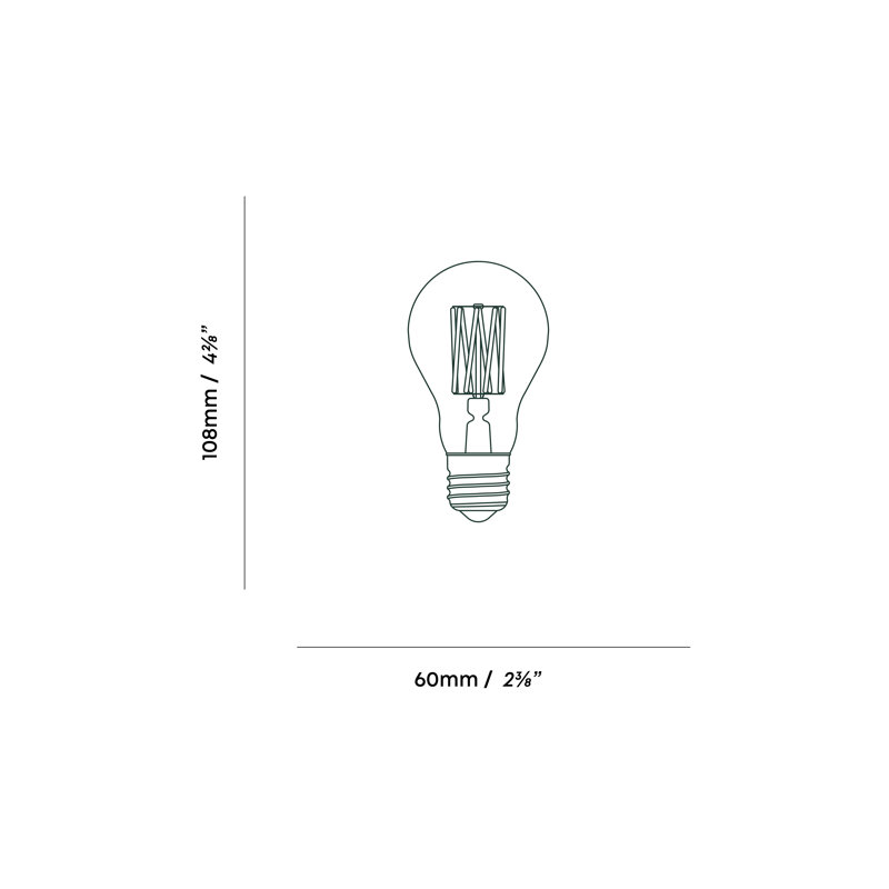 Ampoule DEL sphérique 2700K E26 non teintée