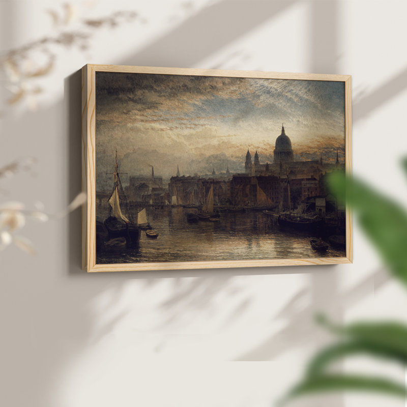 Paysages rétro-XXVII - reproduction encadrée, H 11 po x l 14 po, Naturel