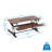 Mount-It Standing Desk Converter with 38" Desktop, Brown