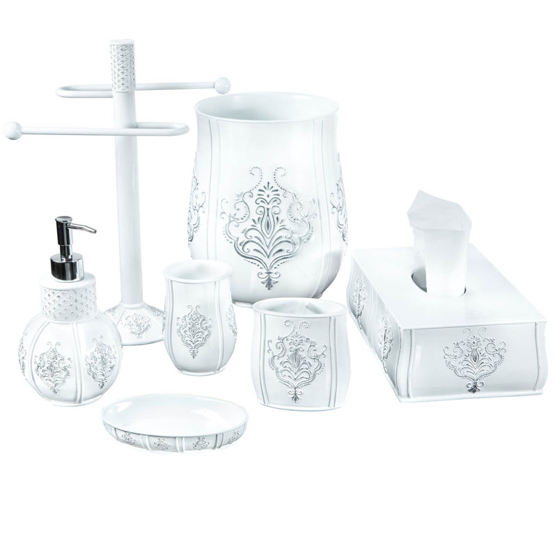 Couvercle de boîte à mouchoirs blanc rétro