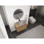 Meuble-lavabo mural 30 po avec lavabo vasque rond et armoire de rangement