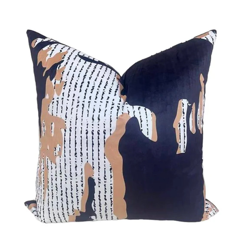 Housse de coussin carré en velours Azzitta