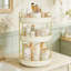 Organisateur de maquillage rotatif à 360 degrés pour meuble-lavabo - Rangement pour cosmétiques haute capacité-1517719370