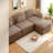 Cloud Comfort Teddy 3 Seat Sectionals, Modern Curved Sofa For Home