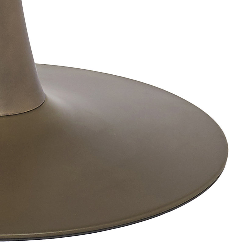 Benedix Round Dining Table, 39.5" L x 39.5" W, Gold