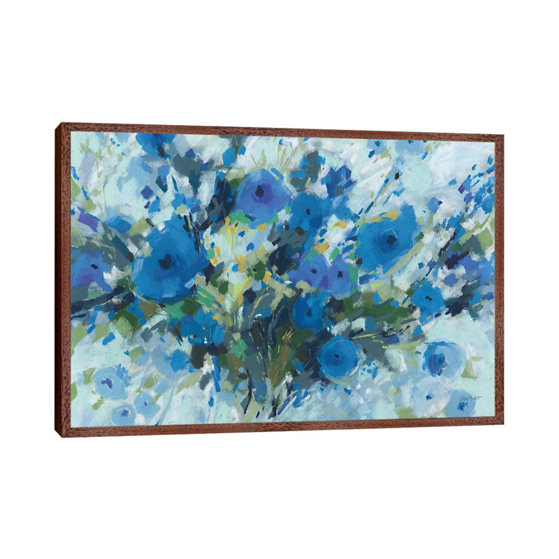 Blueming I Landscape by Lisa Audit - Painting on Canvas, Classic Brown Wood Framed, 101.6cm H x 152.4cm W x 3.81cm D