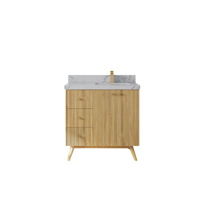 Ensemble de meuble-lavabo simple mural 36 po Izzat