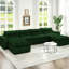 Canapé de salon confortable, sans assemblage, conception luxueuse et modulaire, assise basse