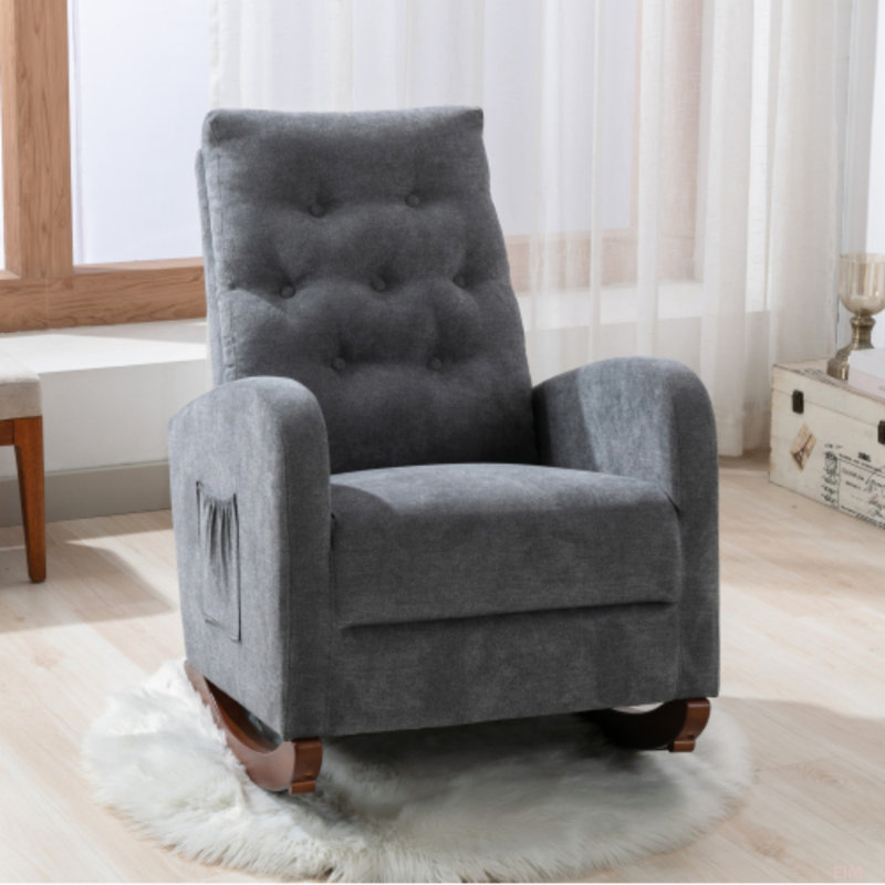 Chaise de salon Accent Chair, Gris antique