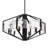 Fennville 6 - Light Steel Dimmable Geometric Chandelier
